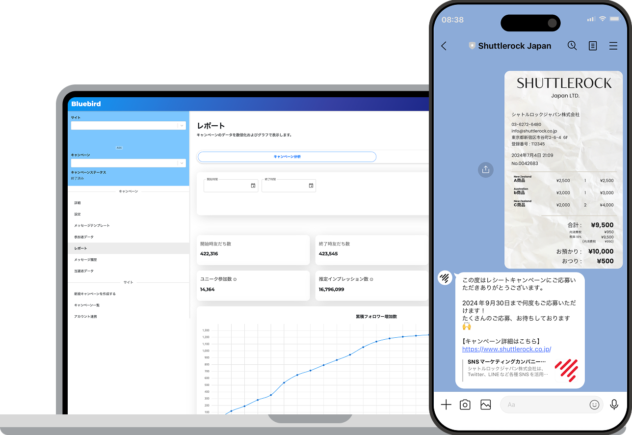 パソコンとスマホの画像