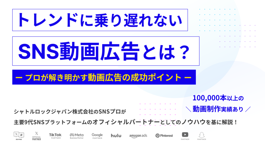SNS 動画広告 制作 マーケティング セミナー トレンド ベストプラクティス