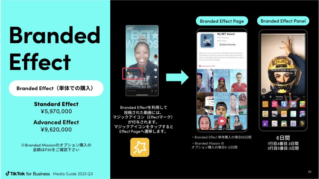 TikTok 広告Brand Effect