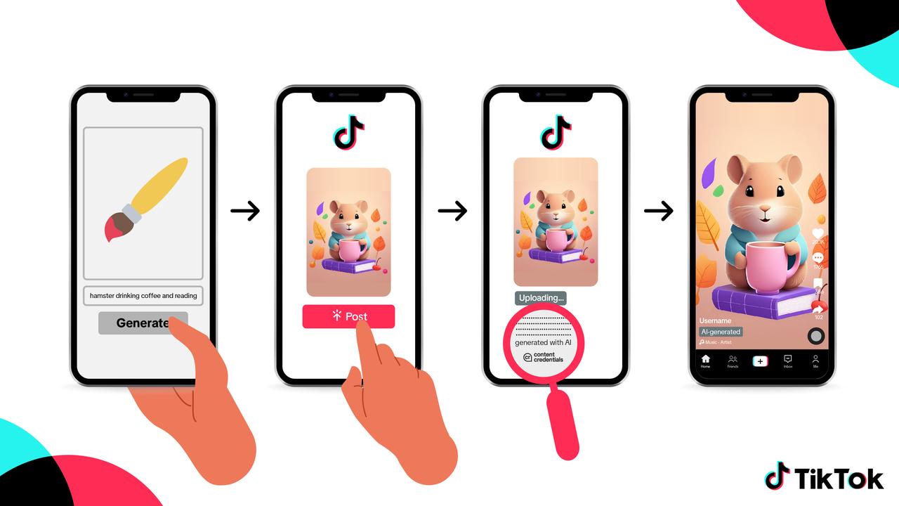Content Credentials コンテンツクレデンシャル TikTok AI 画像 動画
